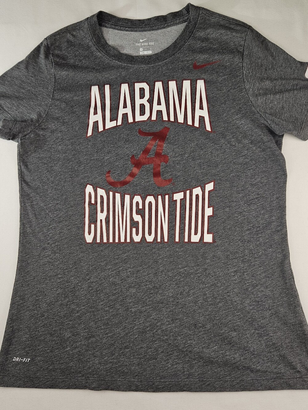 Nike Women's Dri-FIT Athletic Alabama Crimson Tide Gray T-Shirt Size Medium